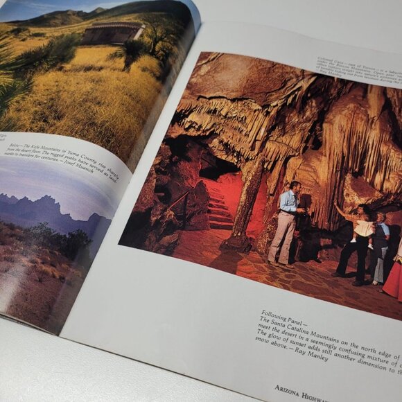 Arizona Highways September 1975 Sunset Cactus Cave Rock Formations Vintage Art - Picture 7 of 10